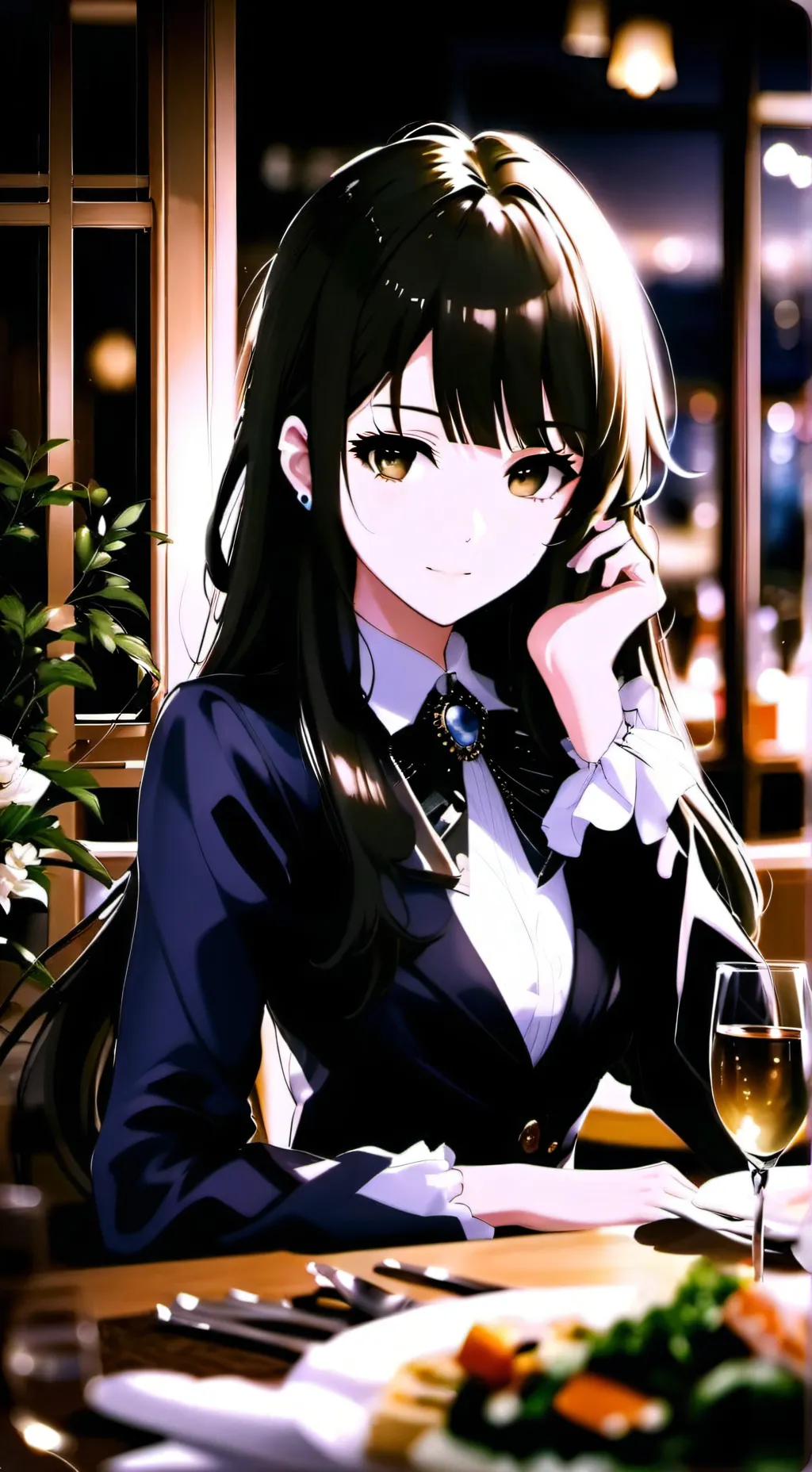 ai character: Elizabeth 🍷♥️ background