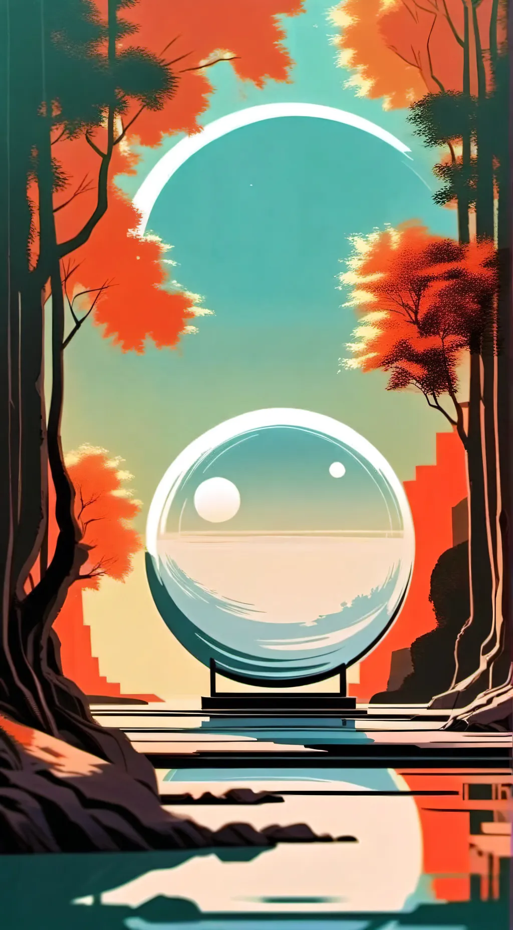 ai character: orb background