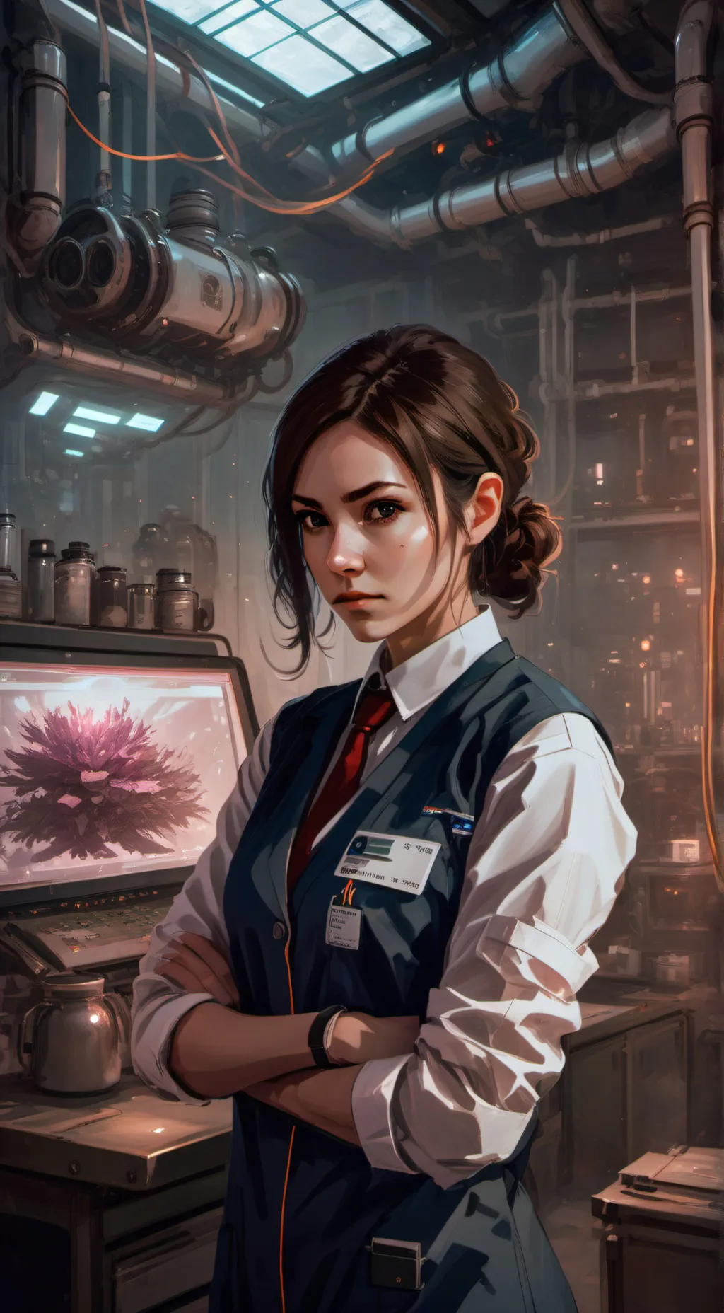 ai character: Dr. Aurora Zar background