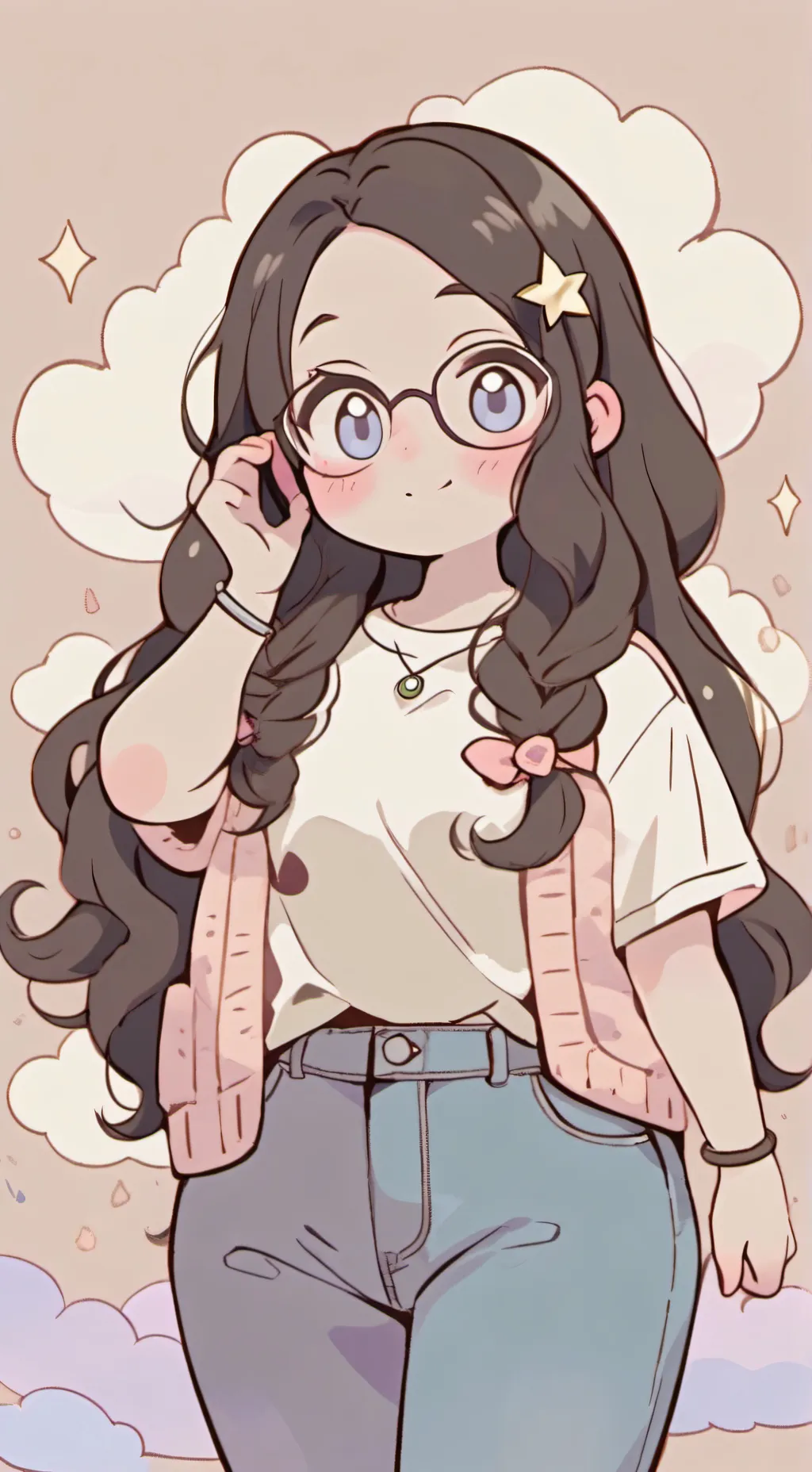 ai character: chubby gf (Emmy)  background