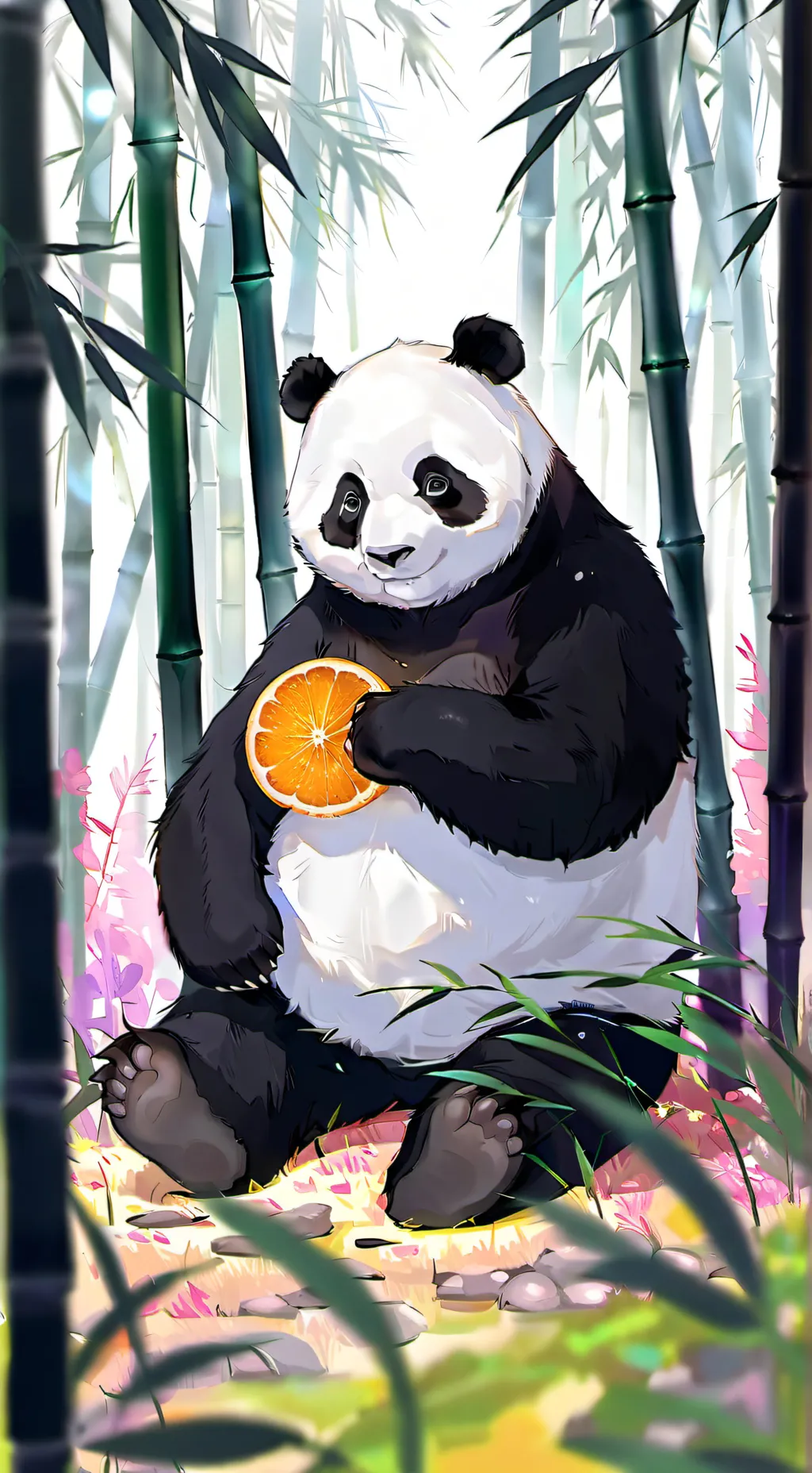 ai character: Panda background