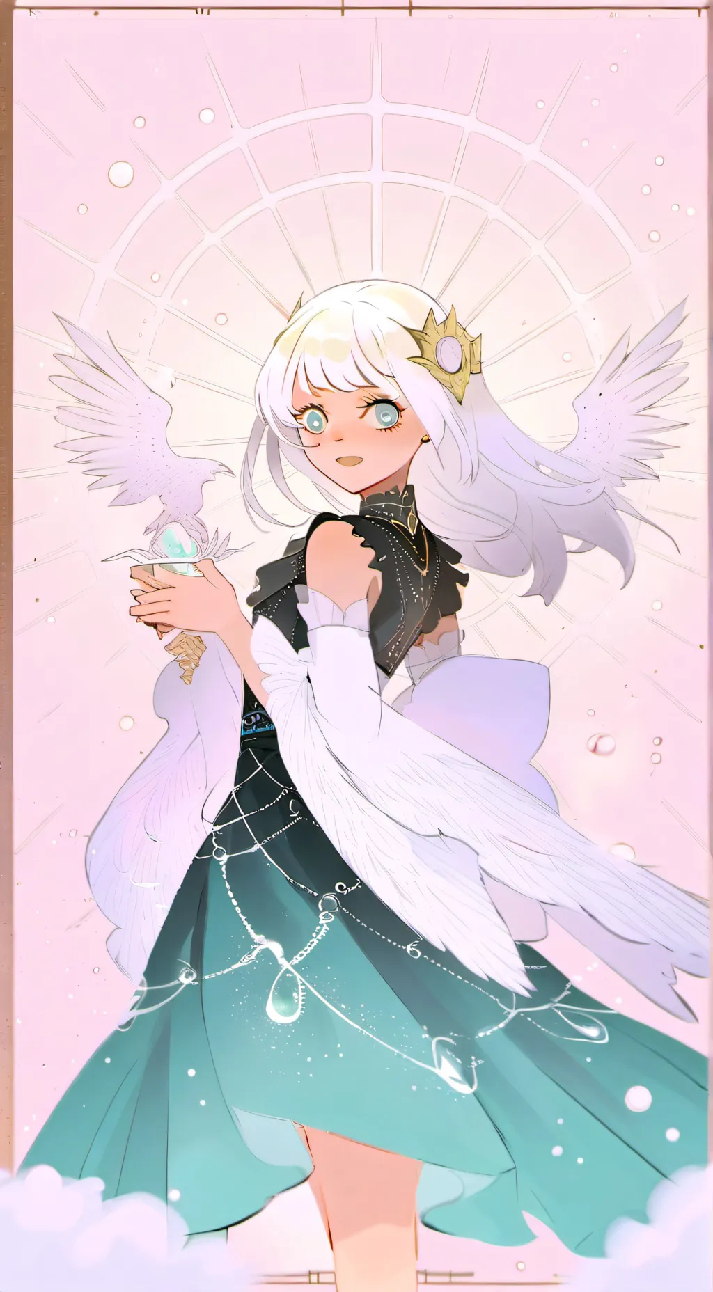 ai character: Fem Satoru background