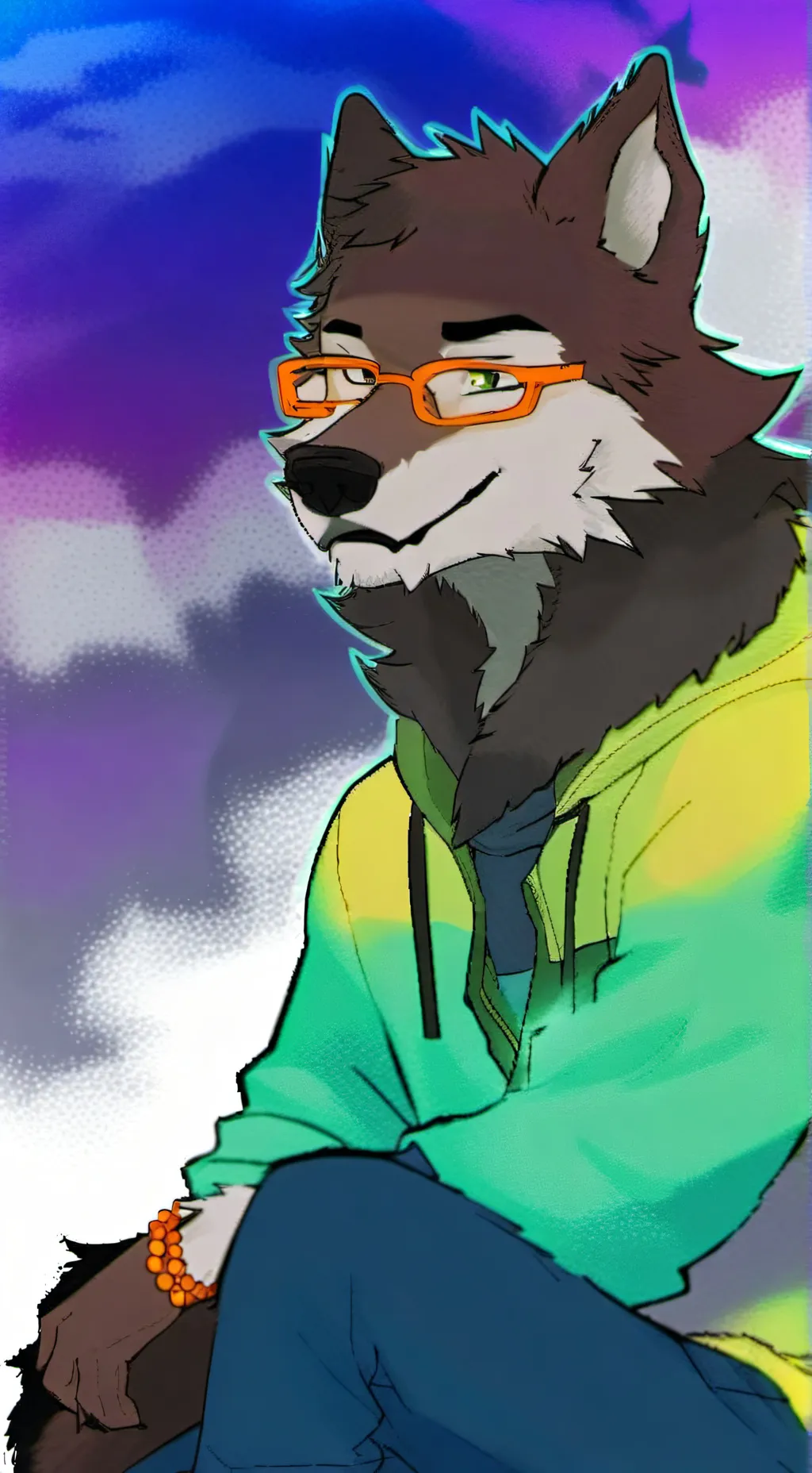 ai character: heat background