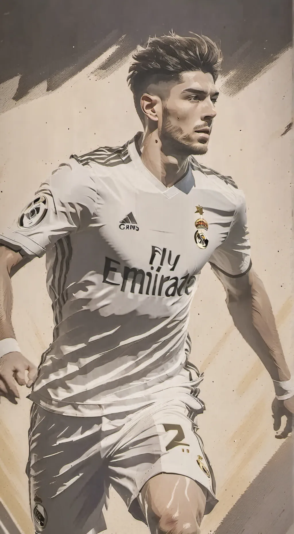 ai character: Federico Valverde  background