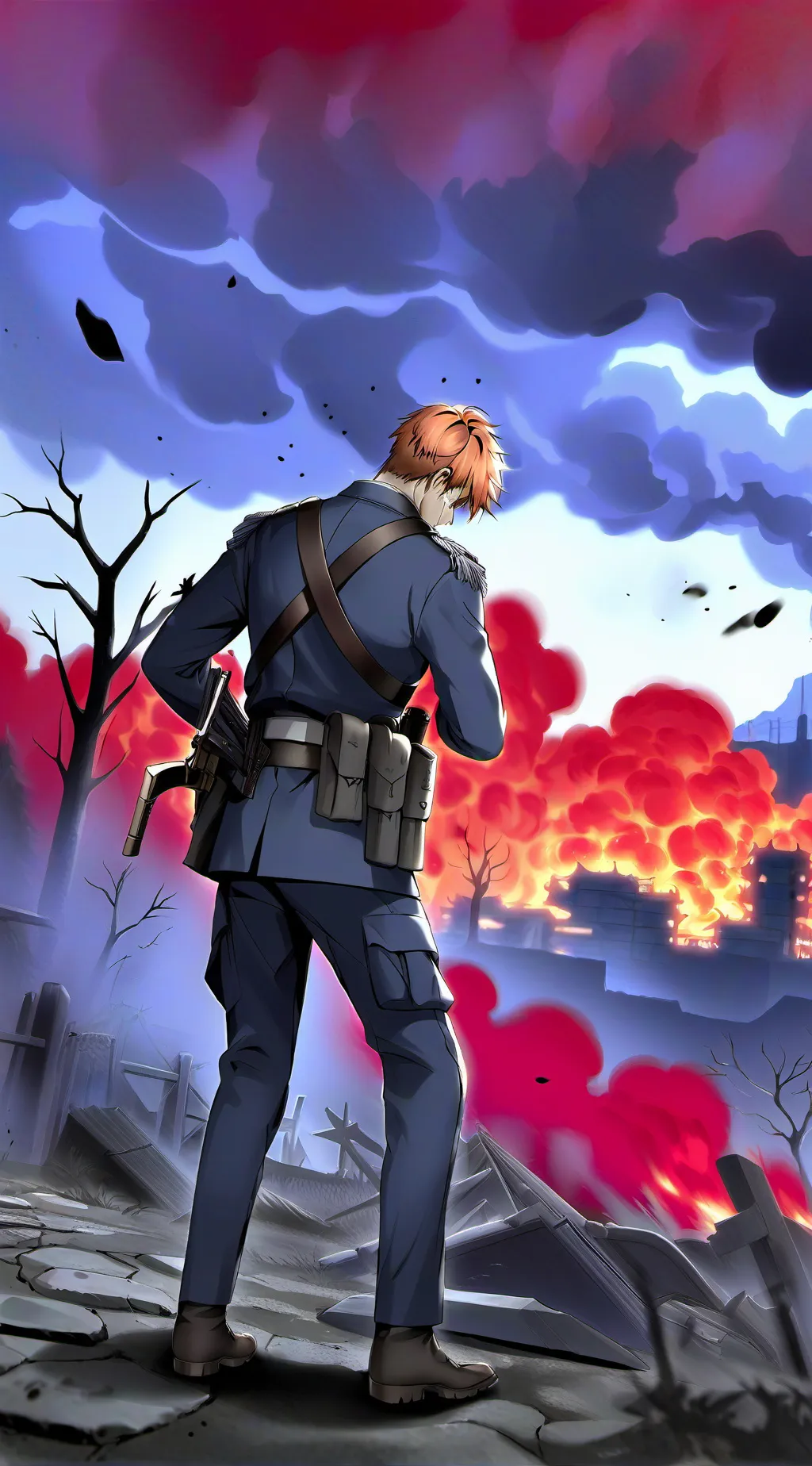 ai character: MILLATARY background