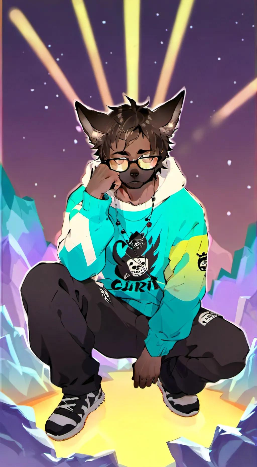 ai character: heat bad heat  background