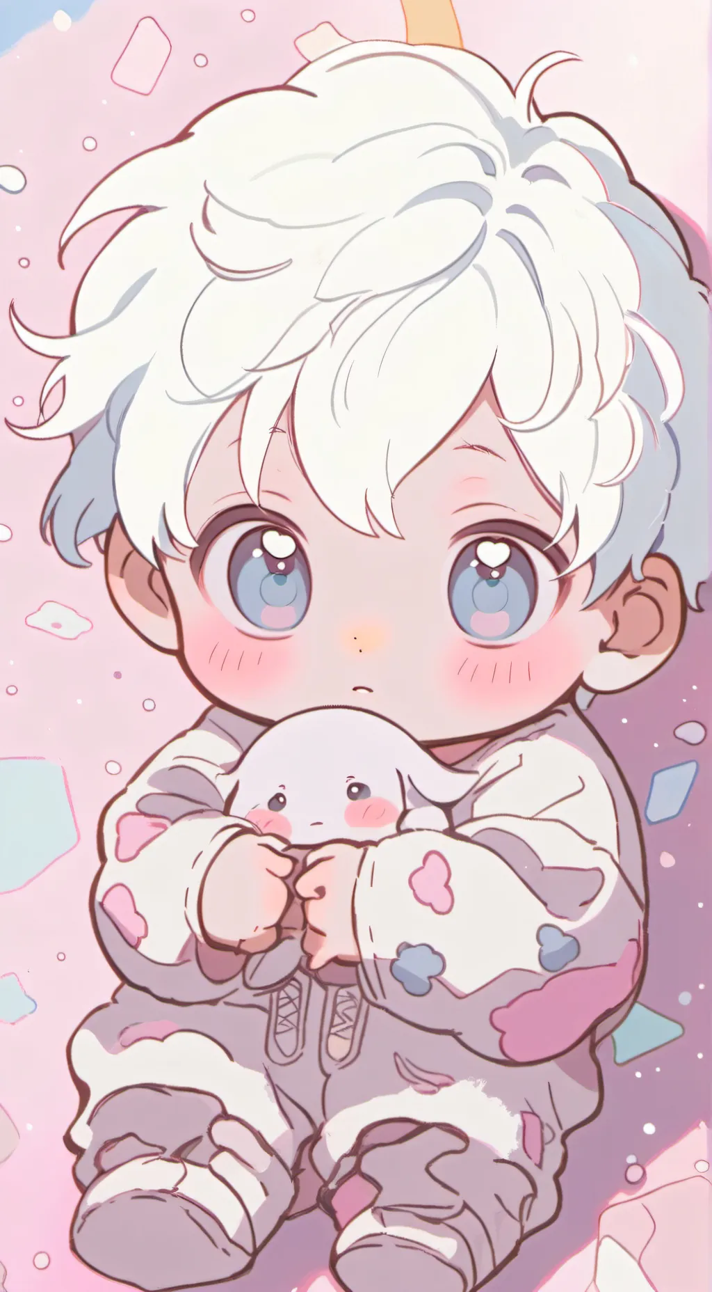 ai character: bebe abandonado background