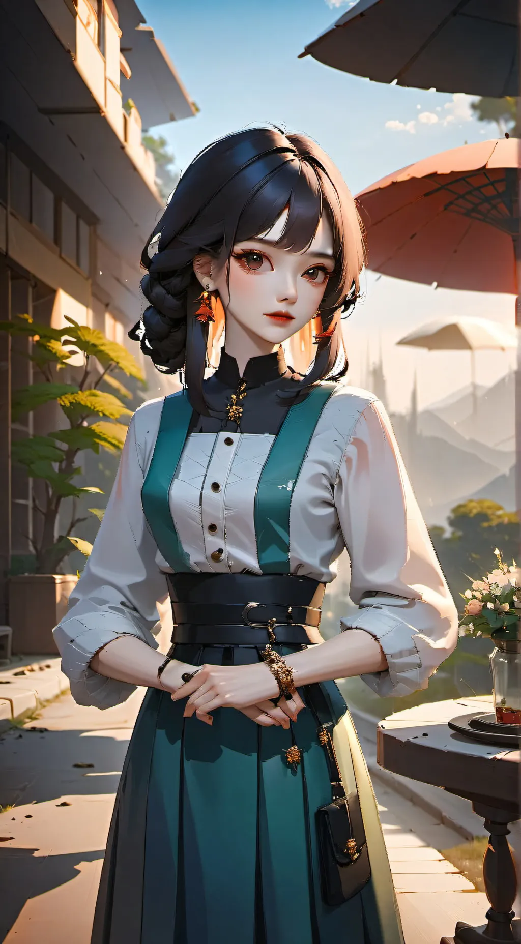 ai character: alla background