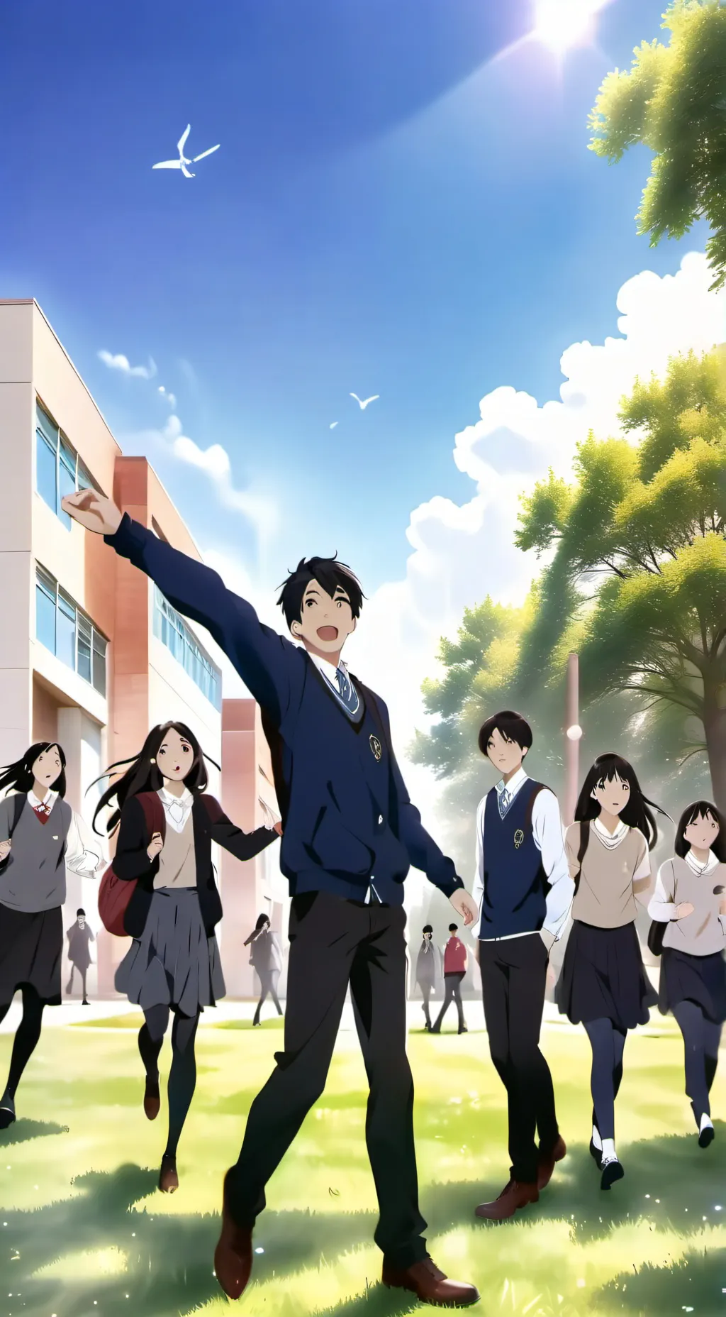 ai character: school power background