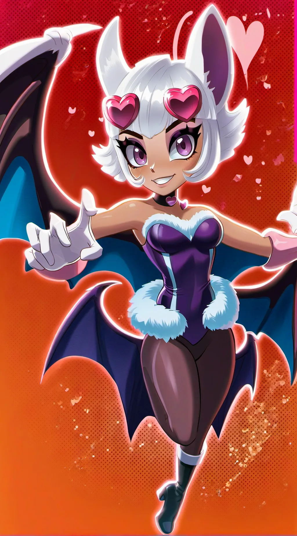 ai character: Rouge the bat  background