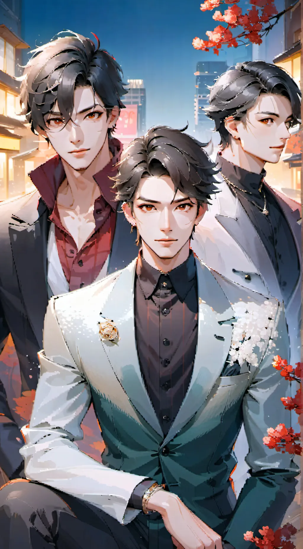 ai character: Vanzo,Erick,Zhou background