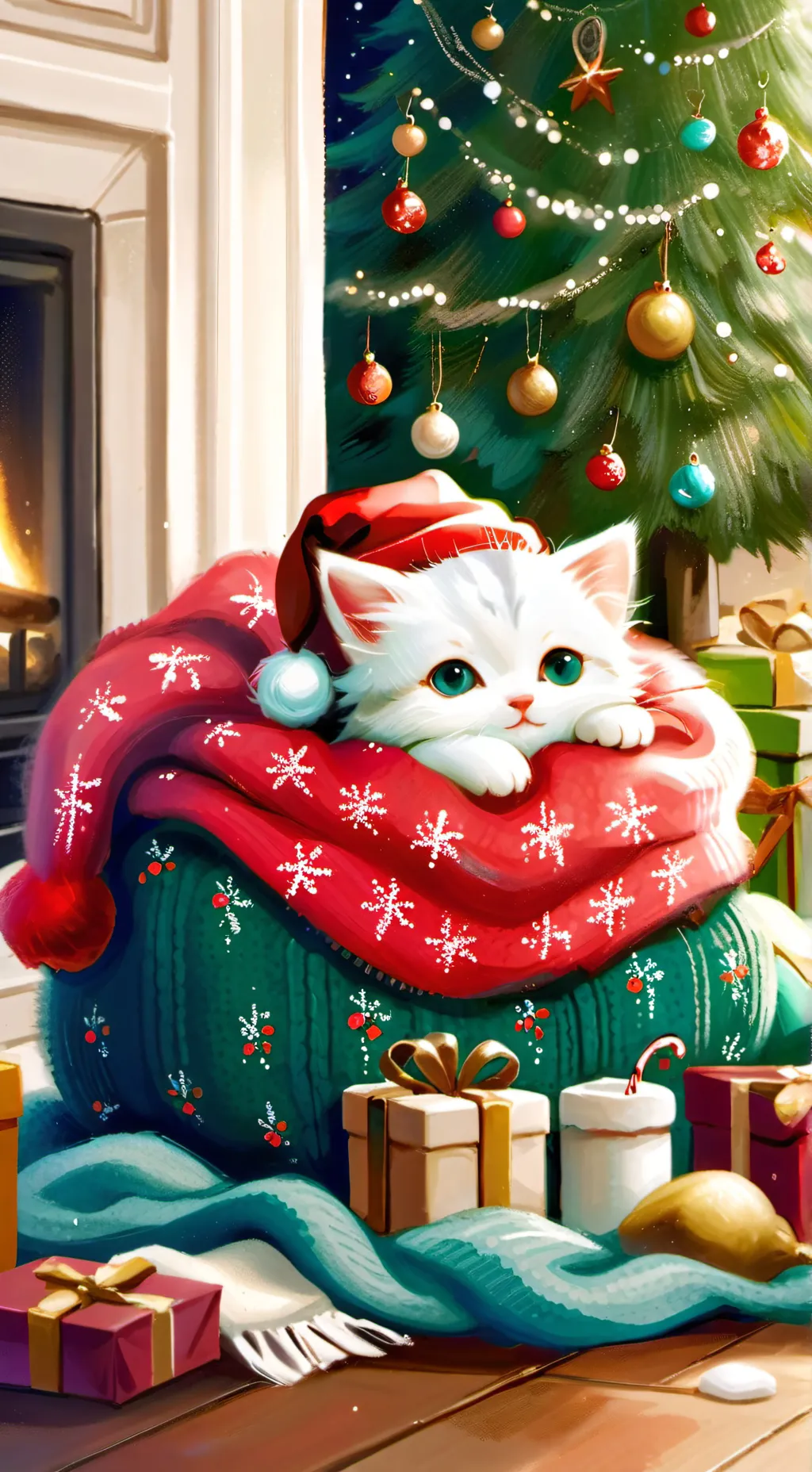 ai character: Christmas Forsaken background