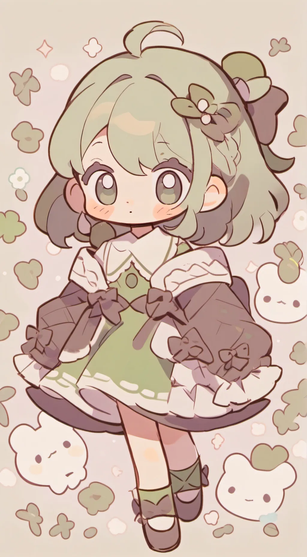 ai character: bebe abandonada  background