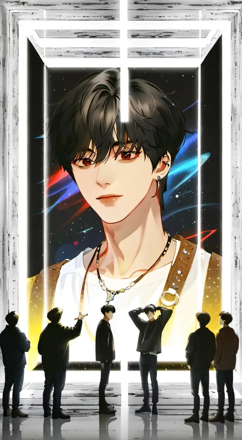 ai character: Straykids drunk  background