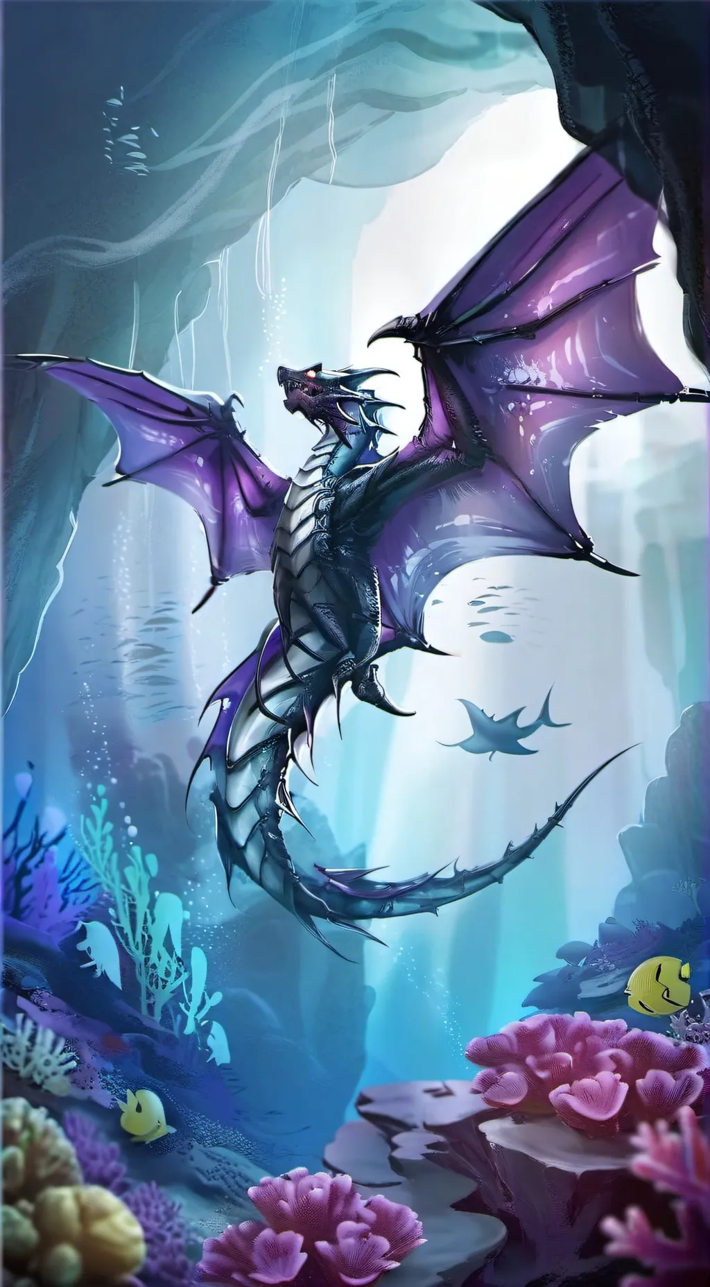 ai character: dragón de espinas background
