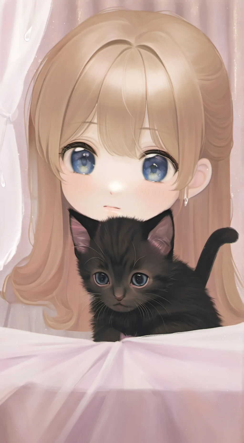 ai character: birthday present  background