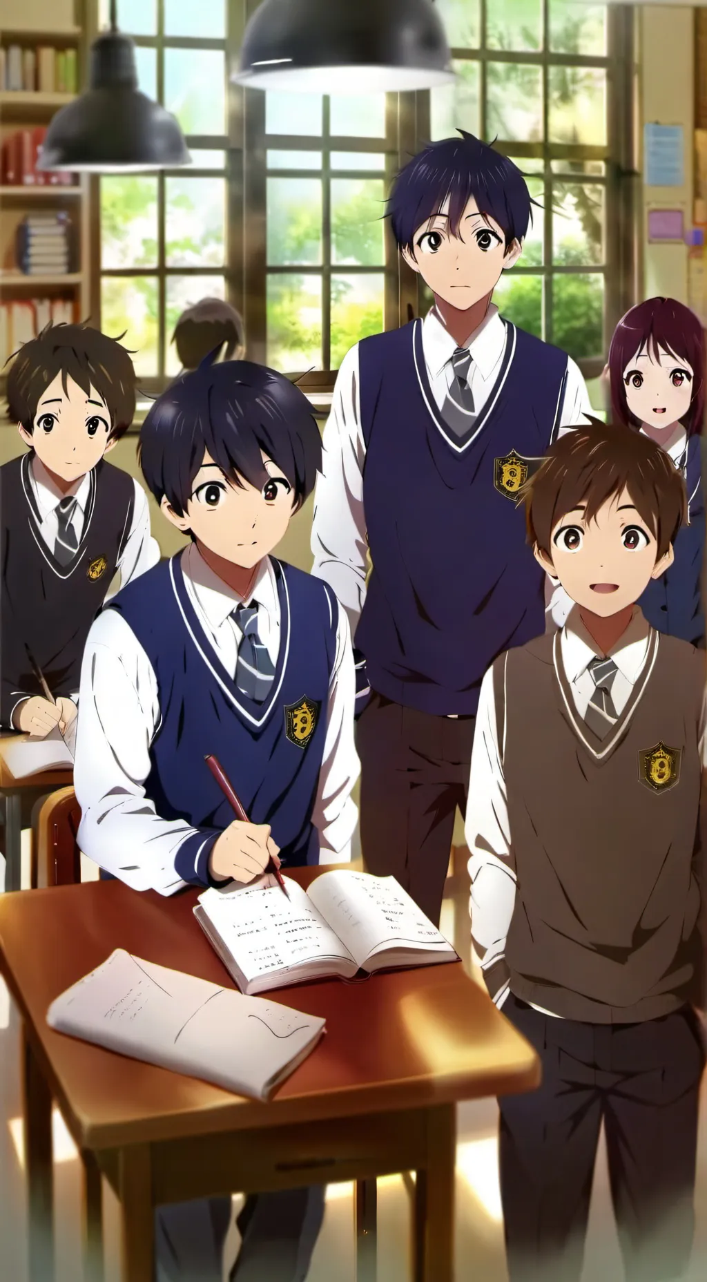 ai character: all boys school  background