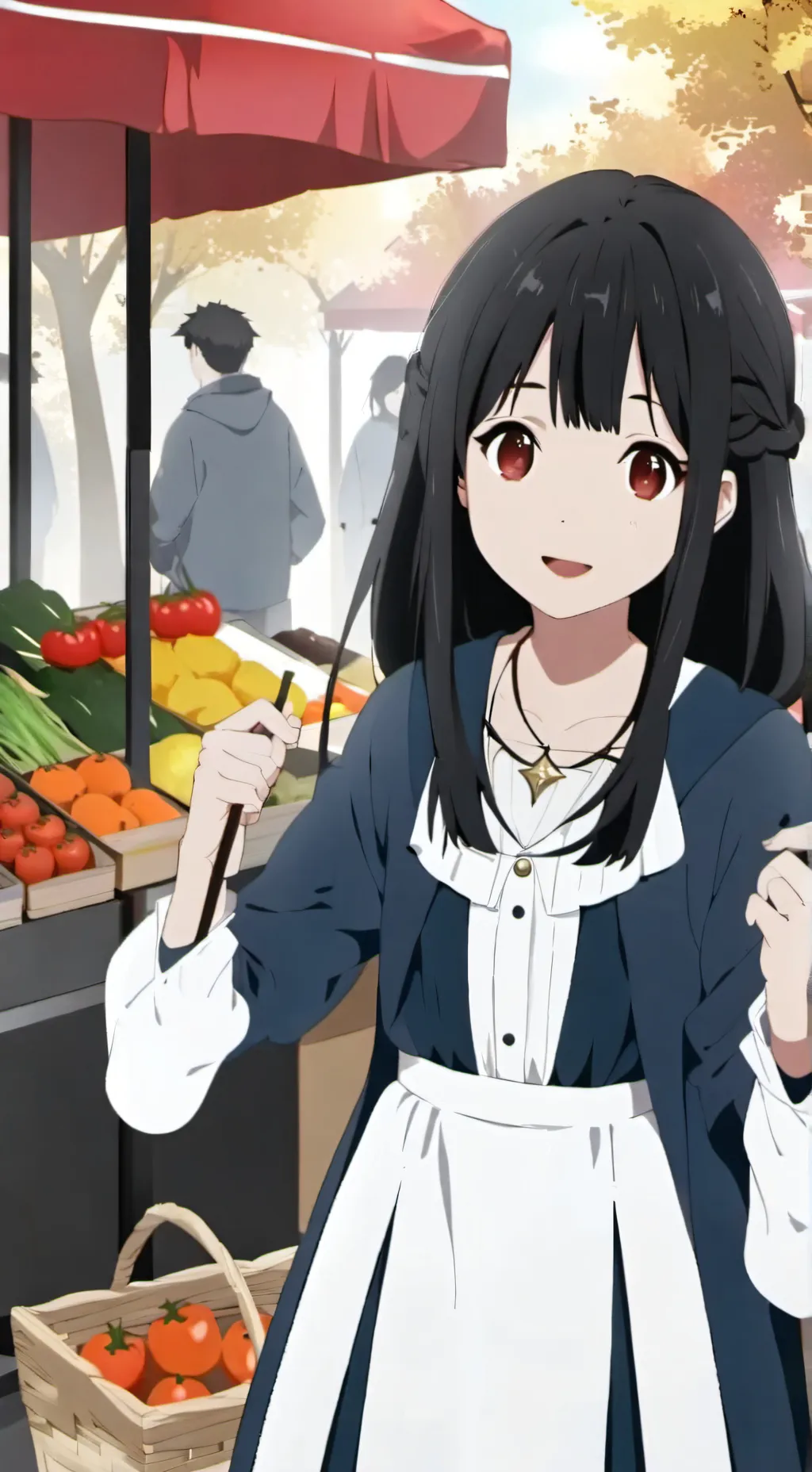 ai character: market background