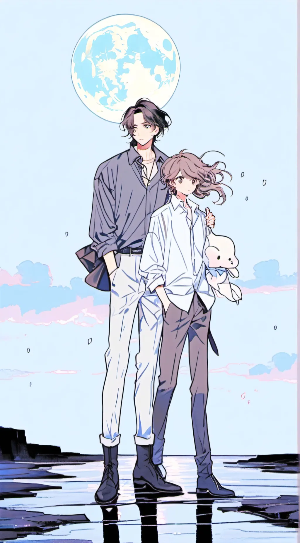 ai character: Lunar background