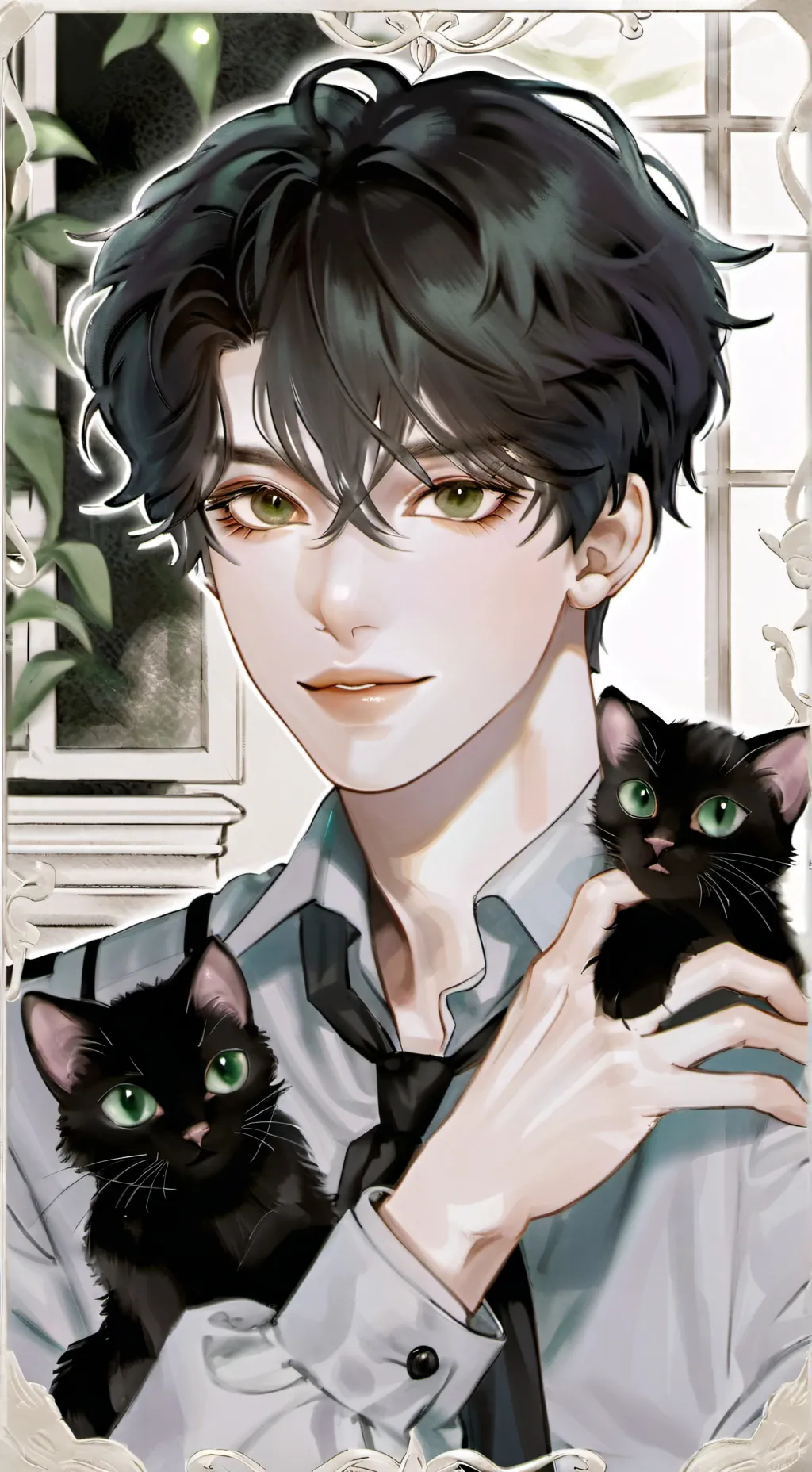 ai character: ☆˚Kuro˚☆ background