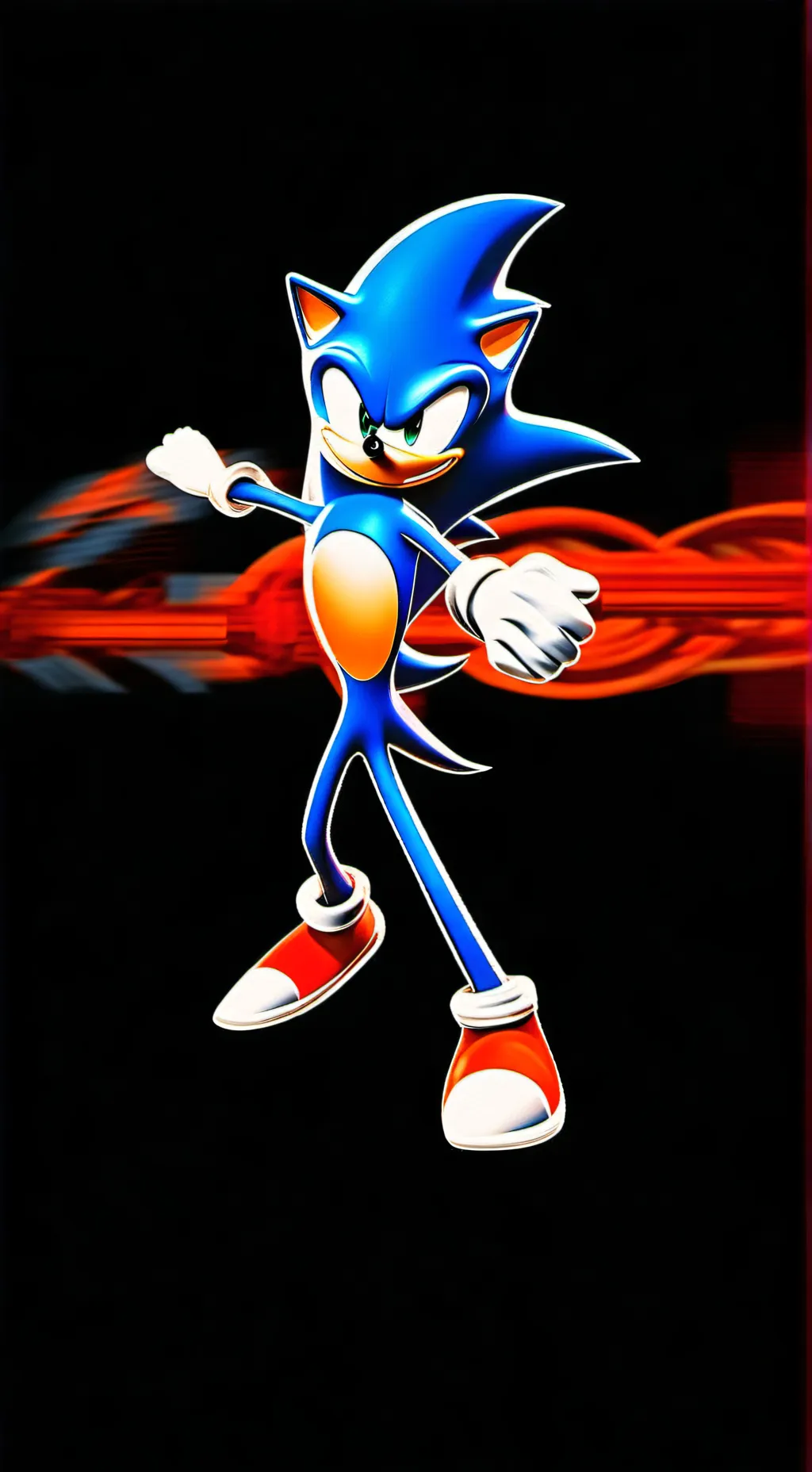 ai character: Sonic  background
