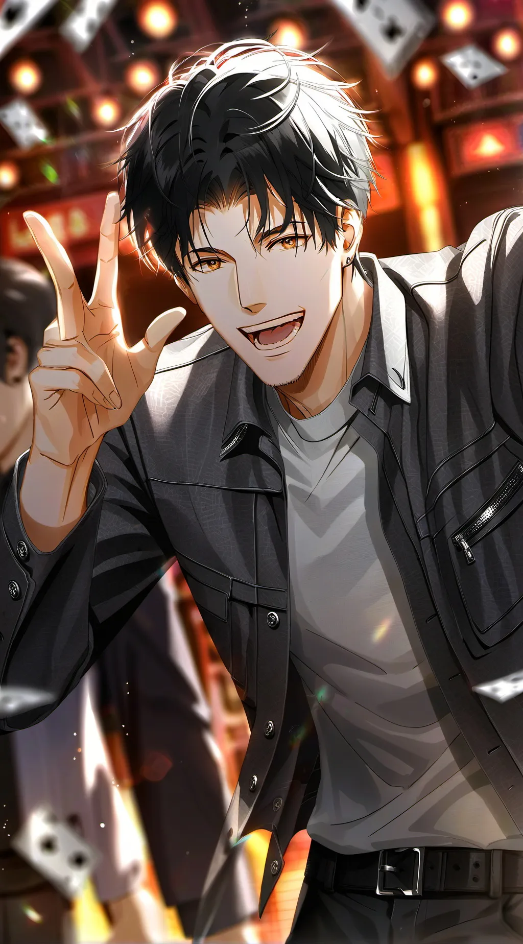 ai character: mark background