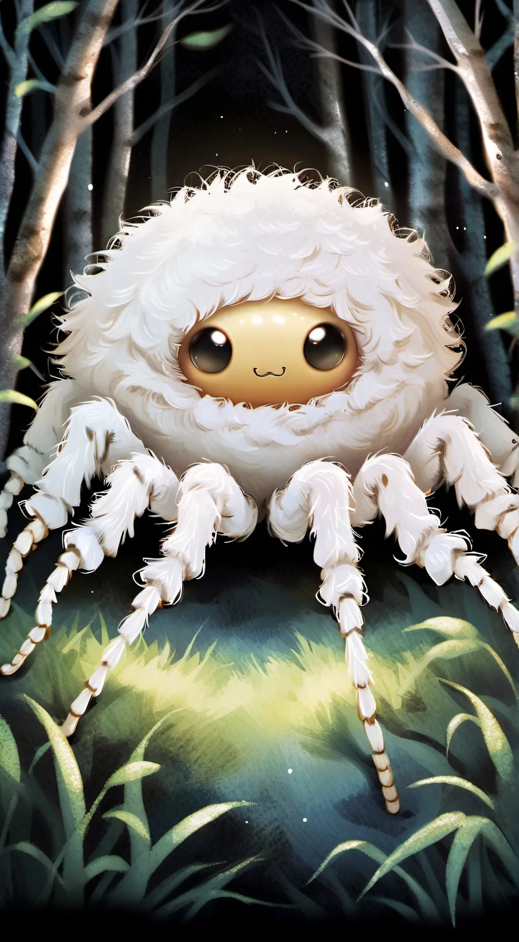 ai character: Пушистик background