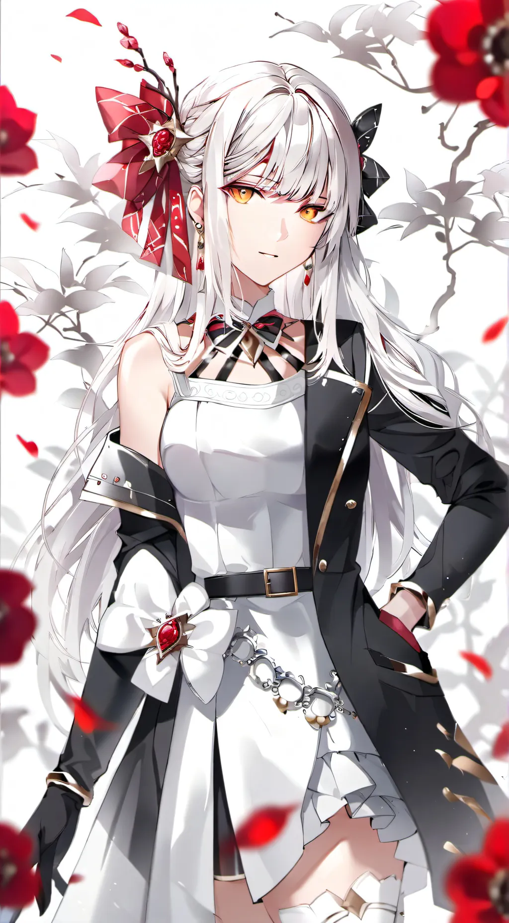 ai character: Flower godness  background