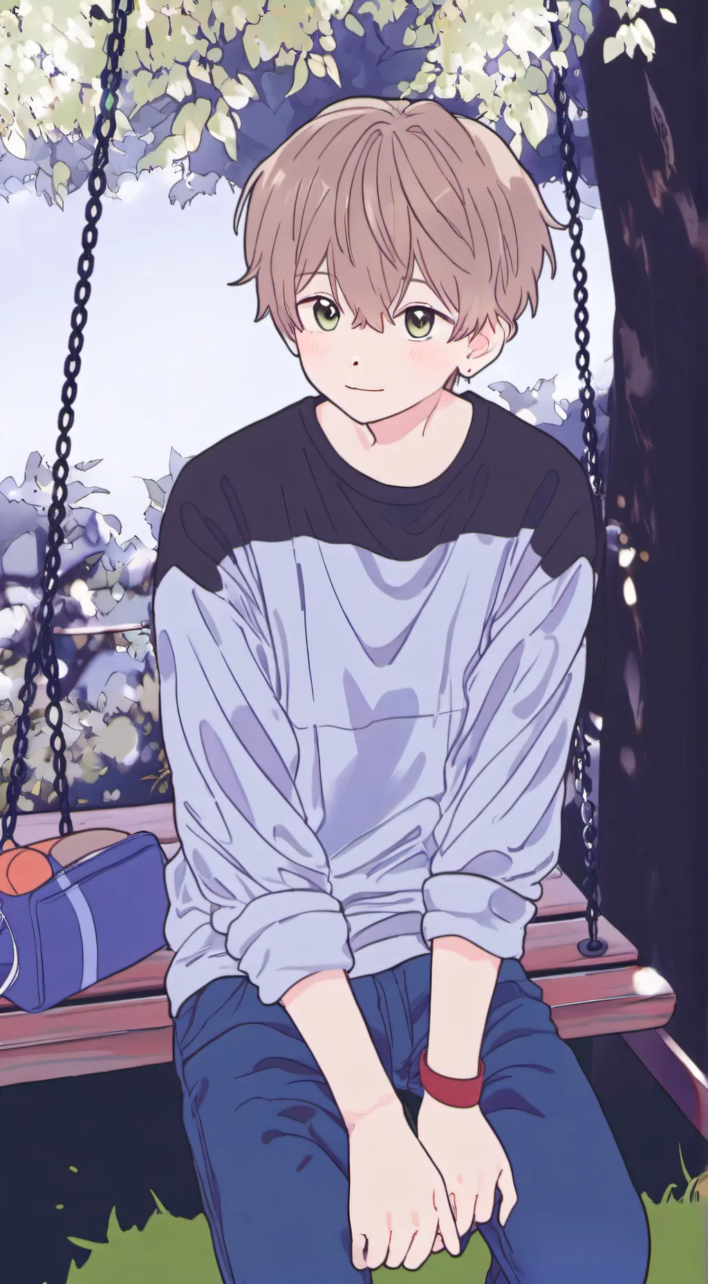 ai character: izznd ʇǝʍ background