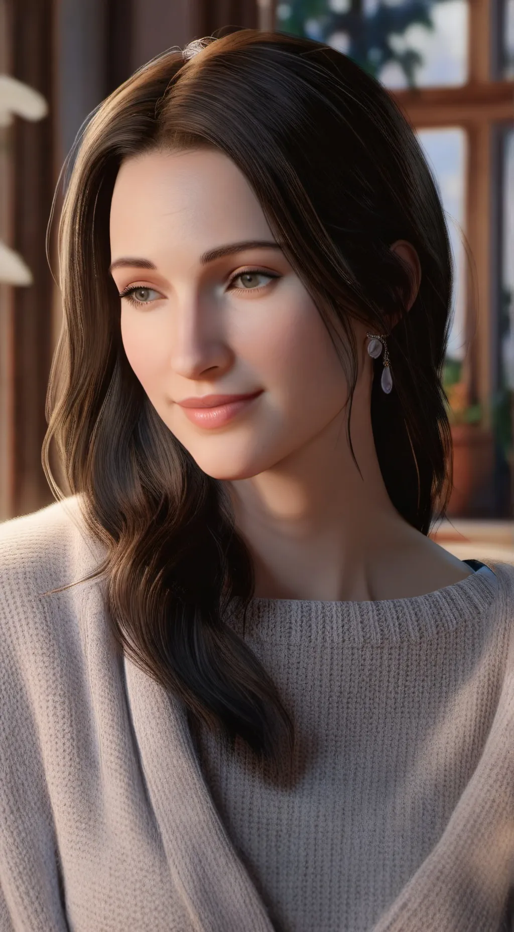 ai character: Une mère gentille background