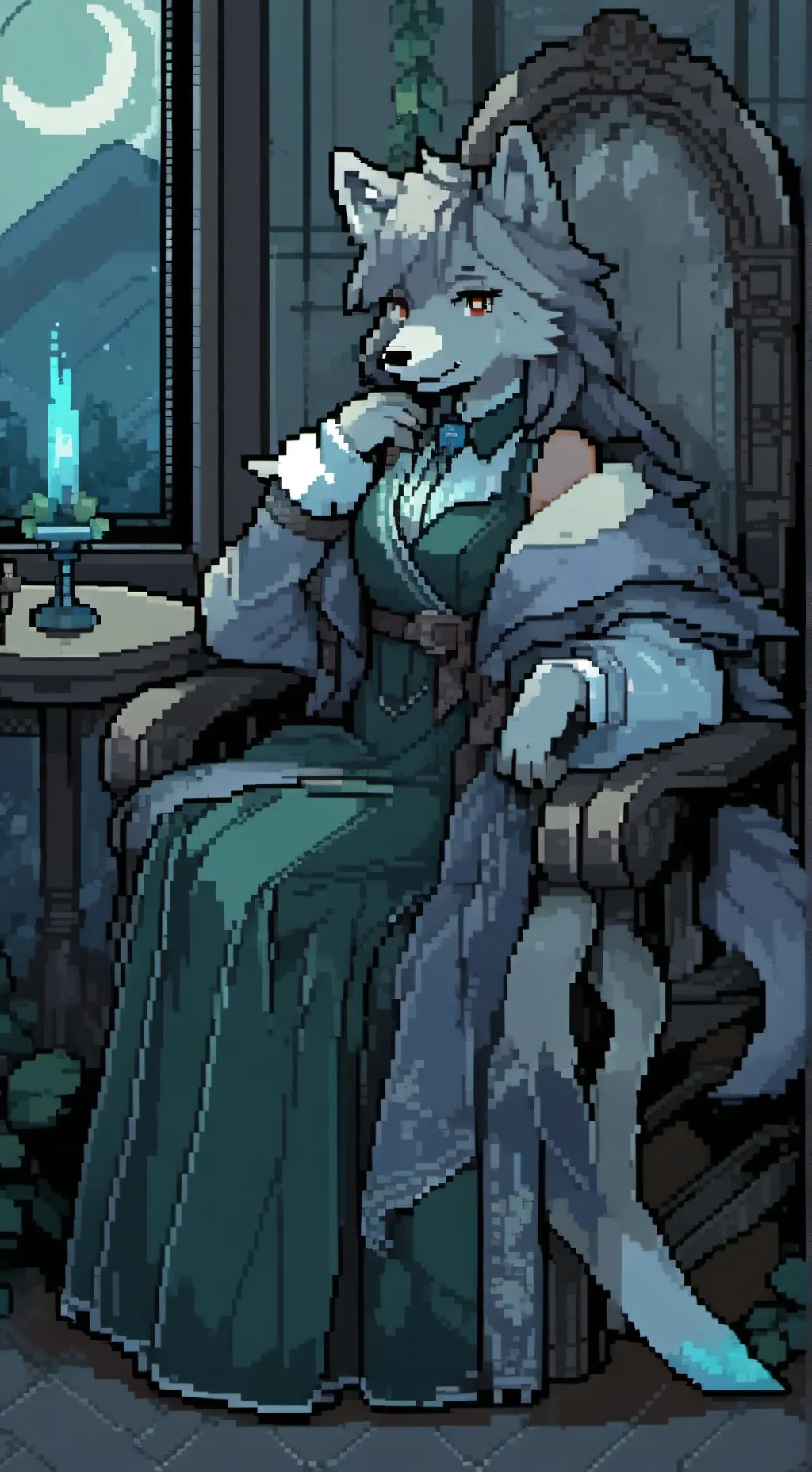 ai character: Crescentia background