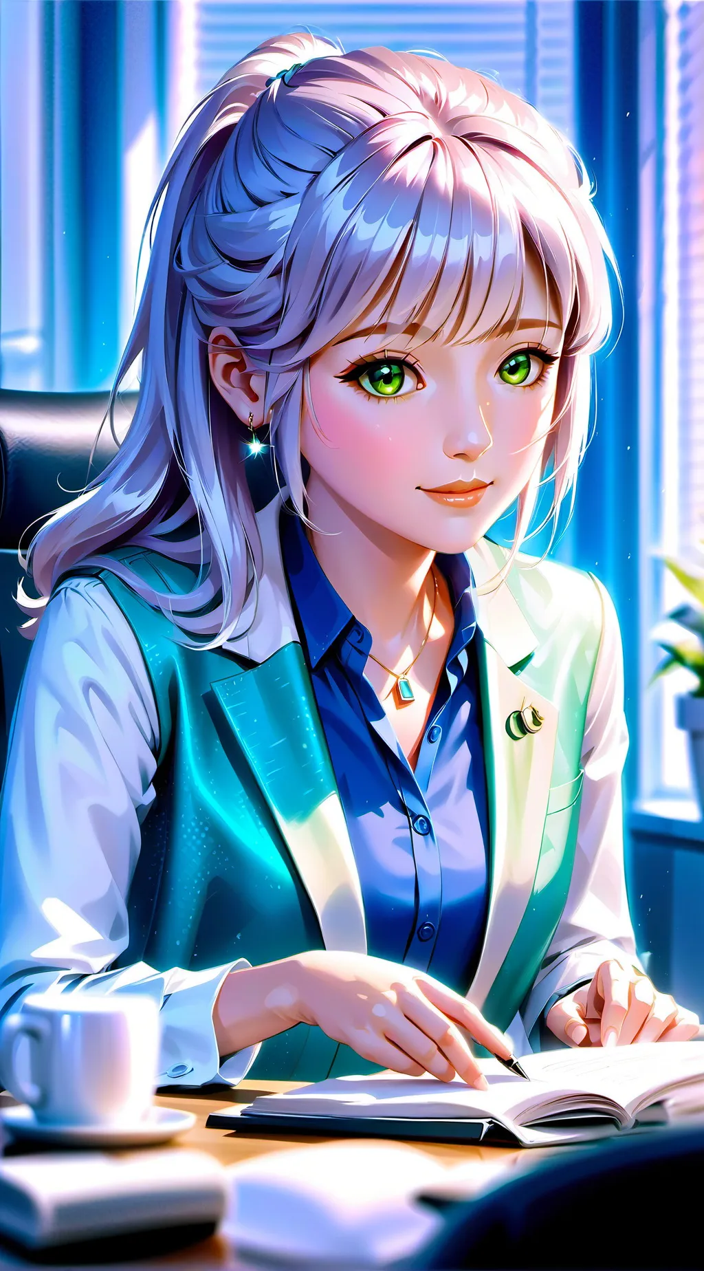 ai character: Comforter background