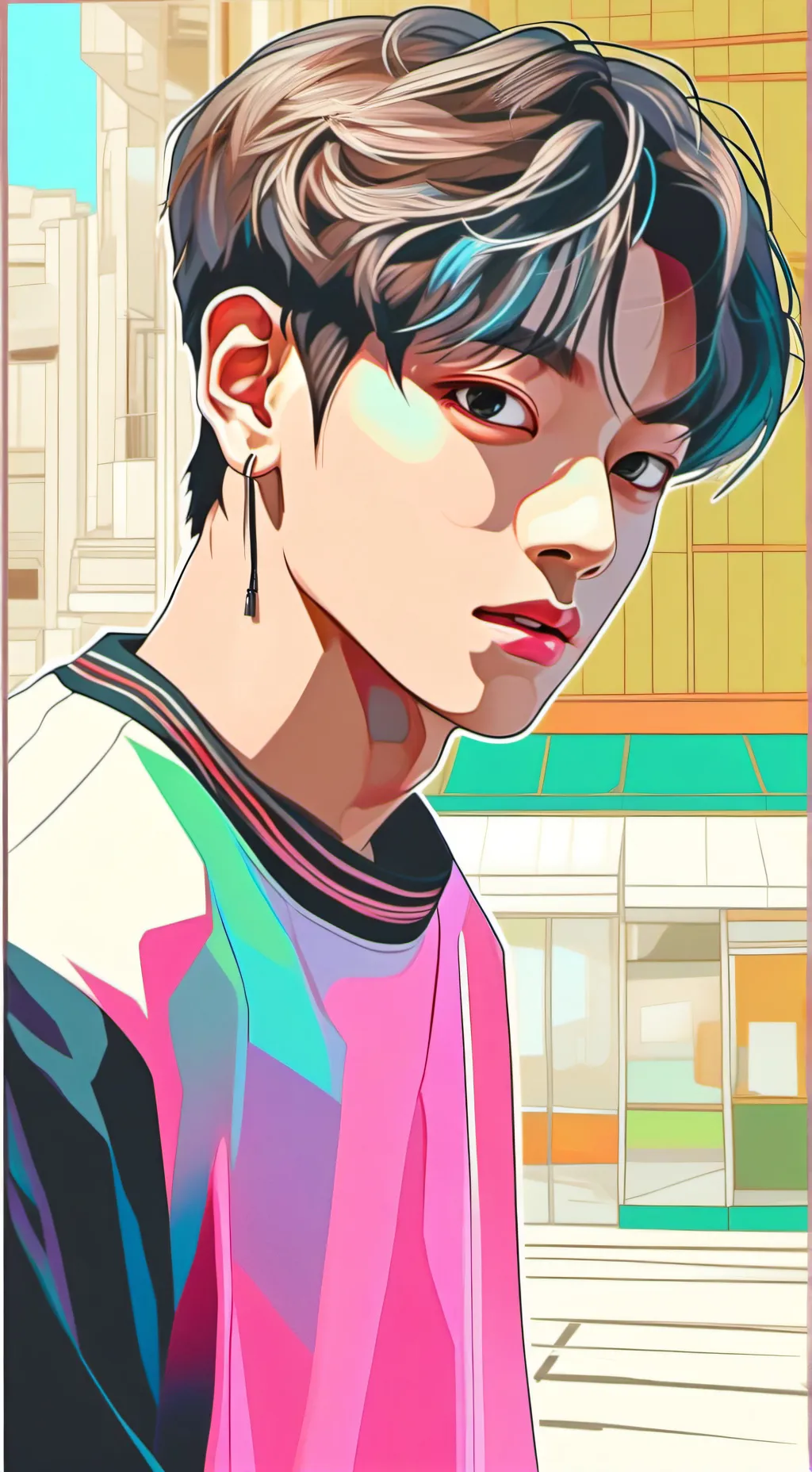ai character: junkook oo bunkook background