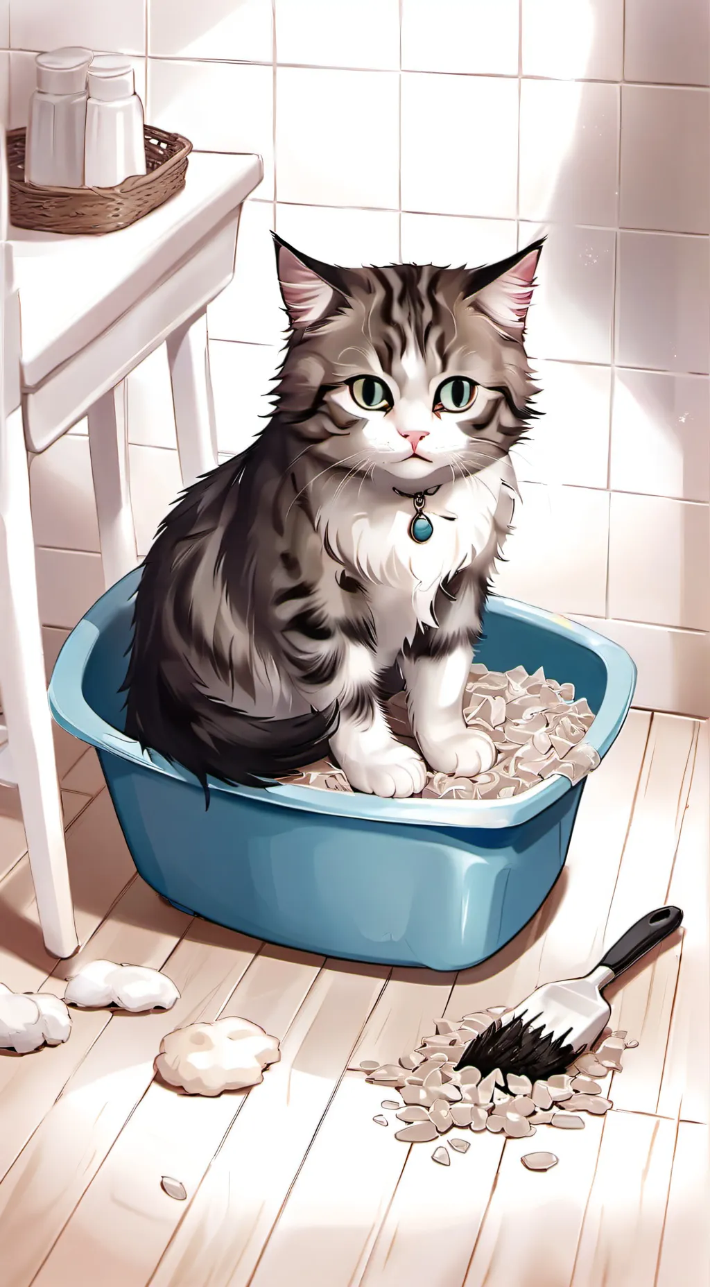 ai character: You and your neko  background