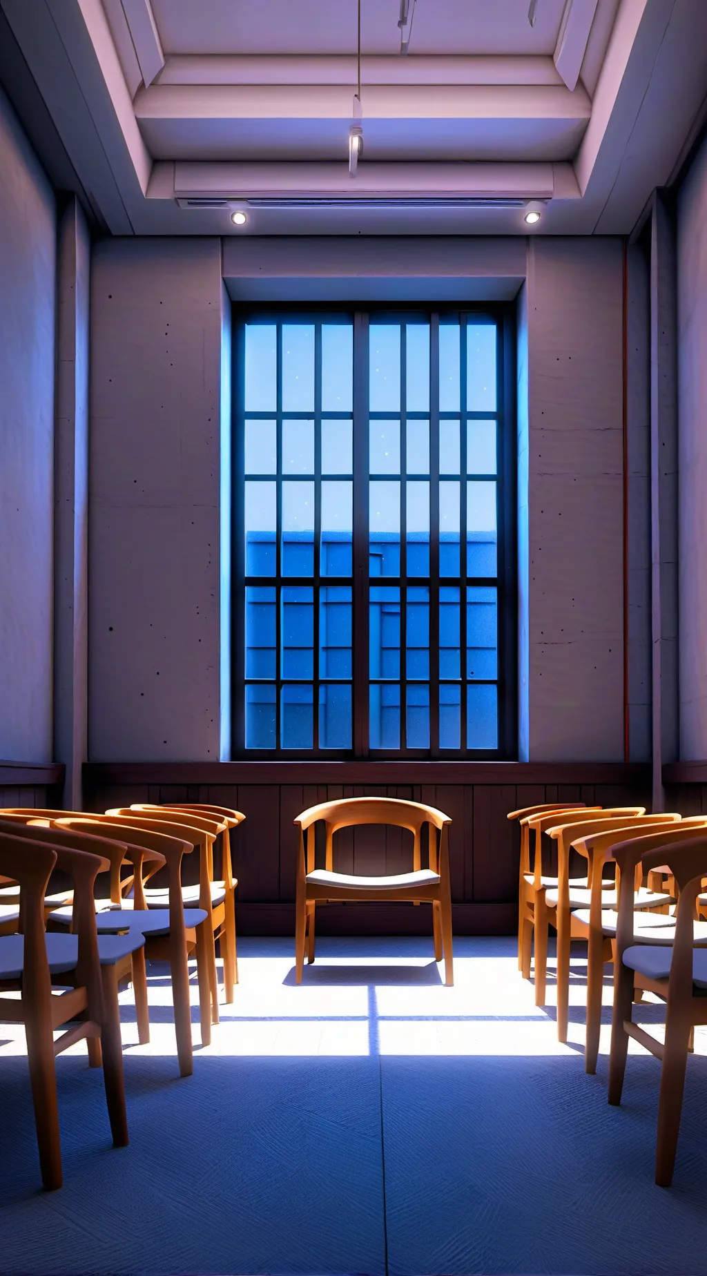 ai character: Confession room  background