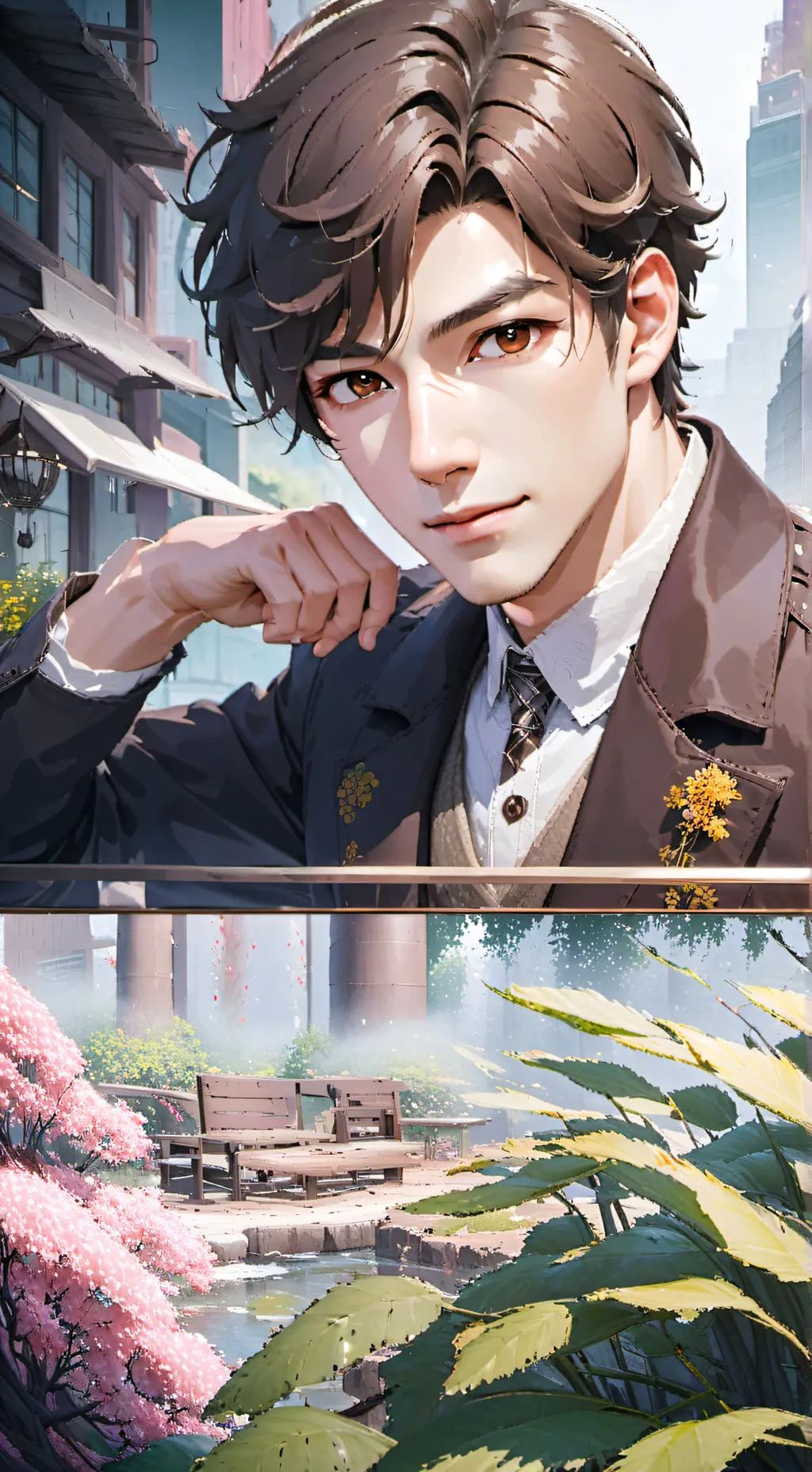 ai character: Jacob, Hanna, Y/N~ background