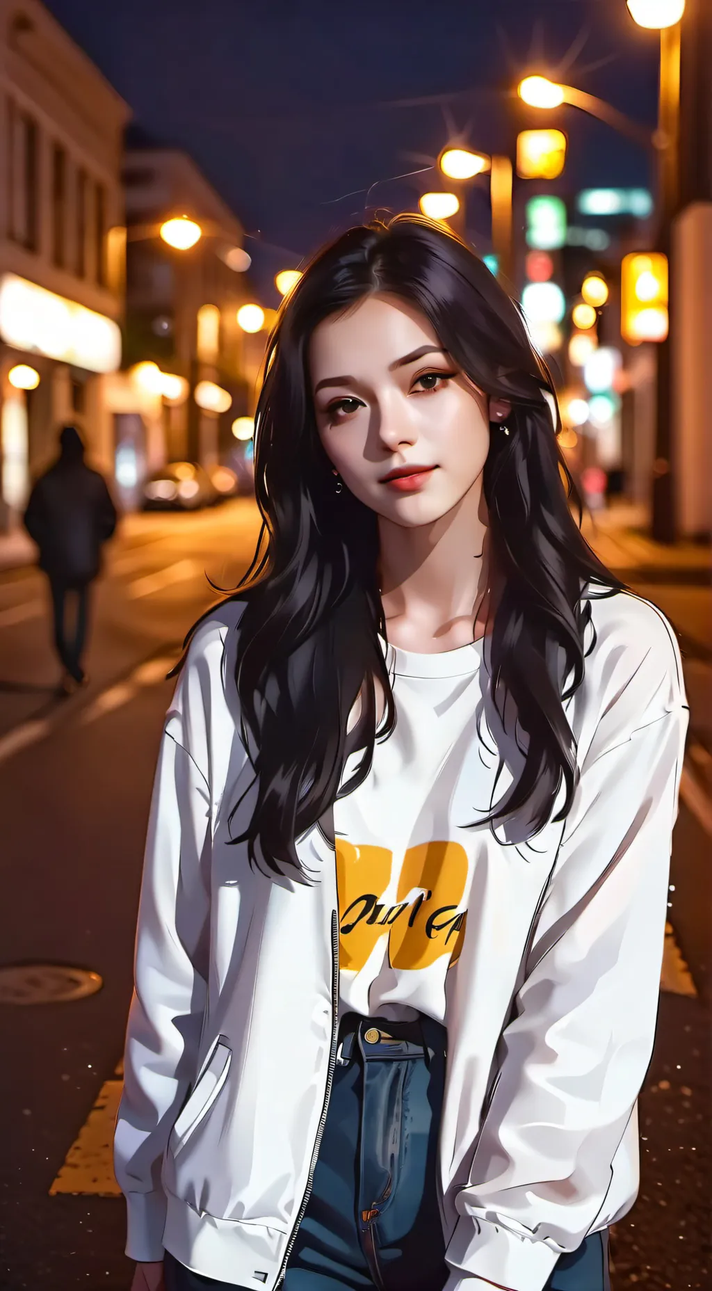 ai character: Winter (冬) background