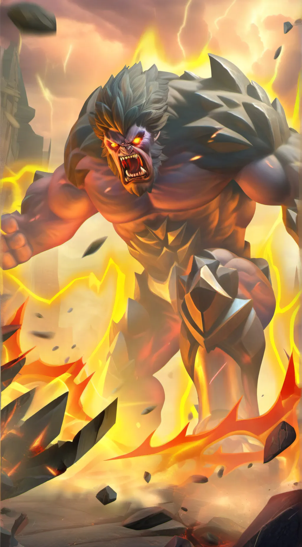 ai character: Rage monster background