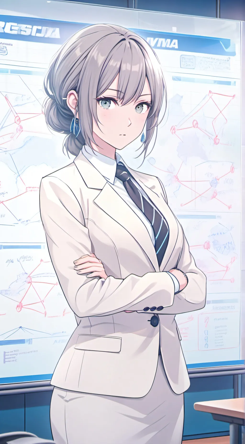 ai character: Xena fin background