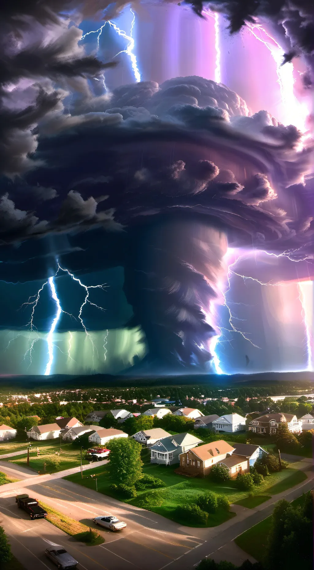 ai character: A supercelltornado background