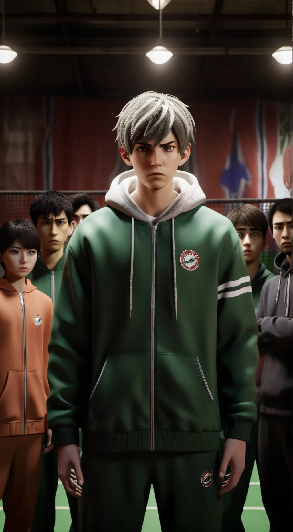 ai character: Squid Game  background