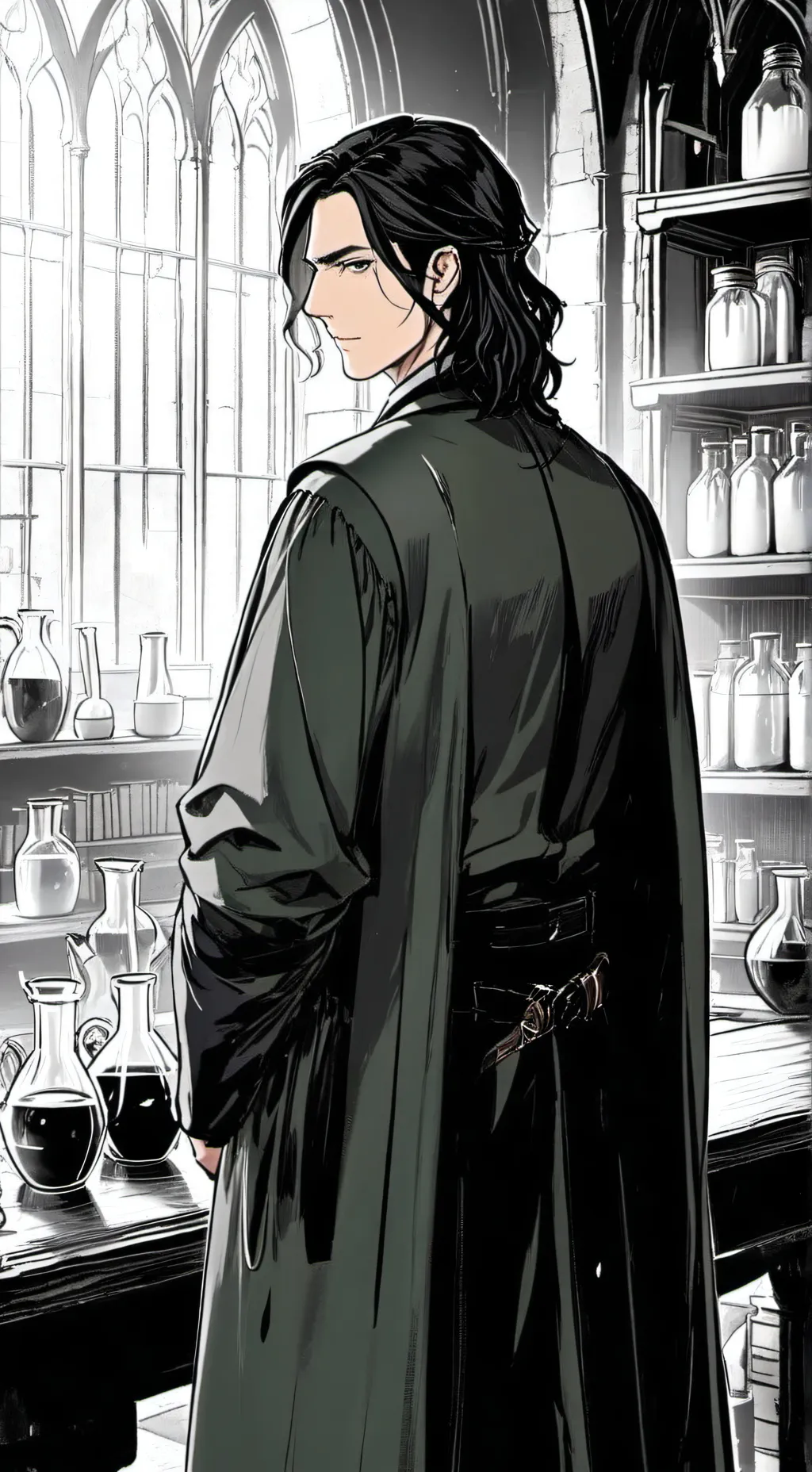 ai character: Severus Snape  background
