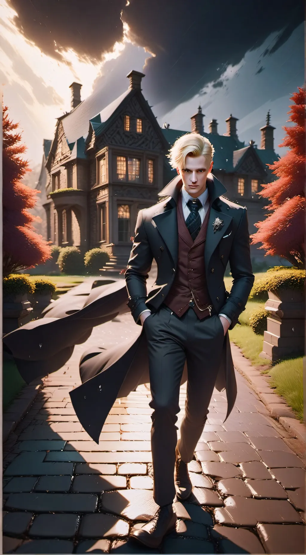 ai character: Draco Malfoy  background