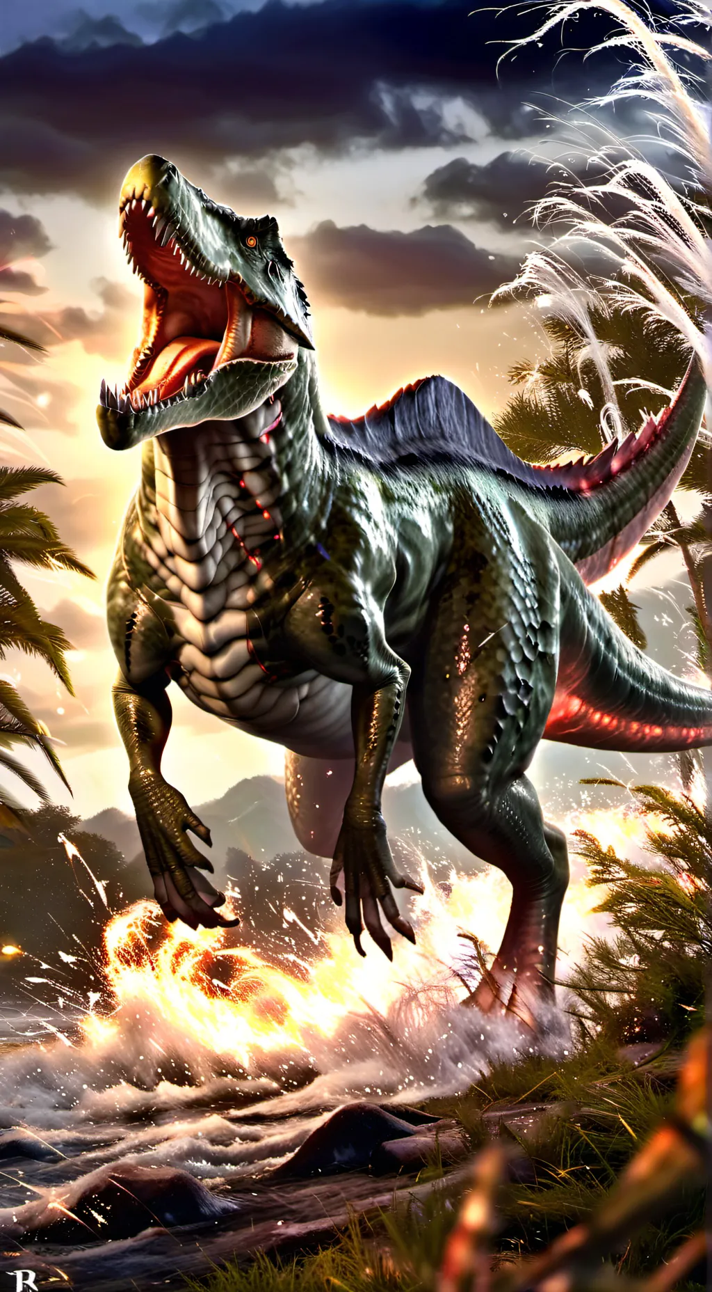 ai character: Baryonyx background