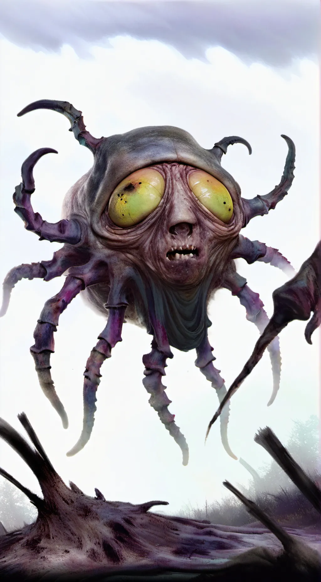 ai character: ugly girl background