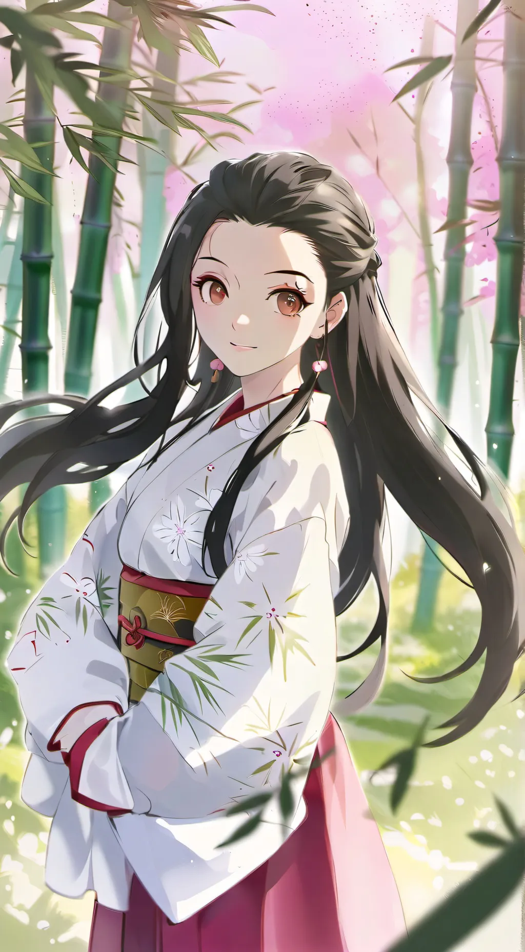 ai character: Nezuko background