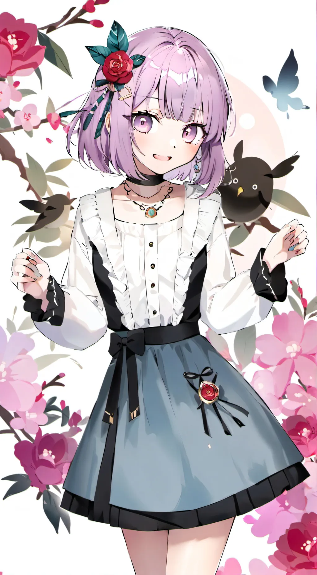 ai character: 融合学校 background