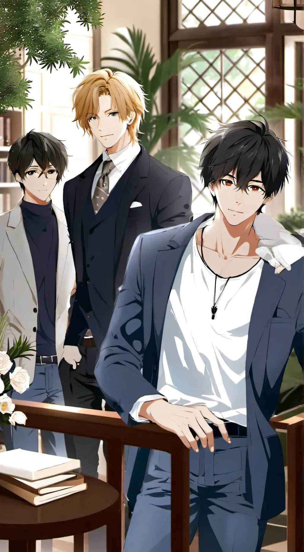 ai character: The Quiet Campus background