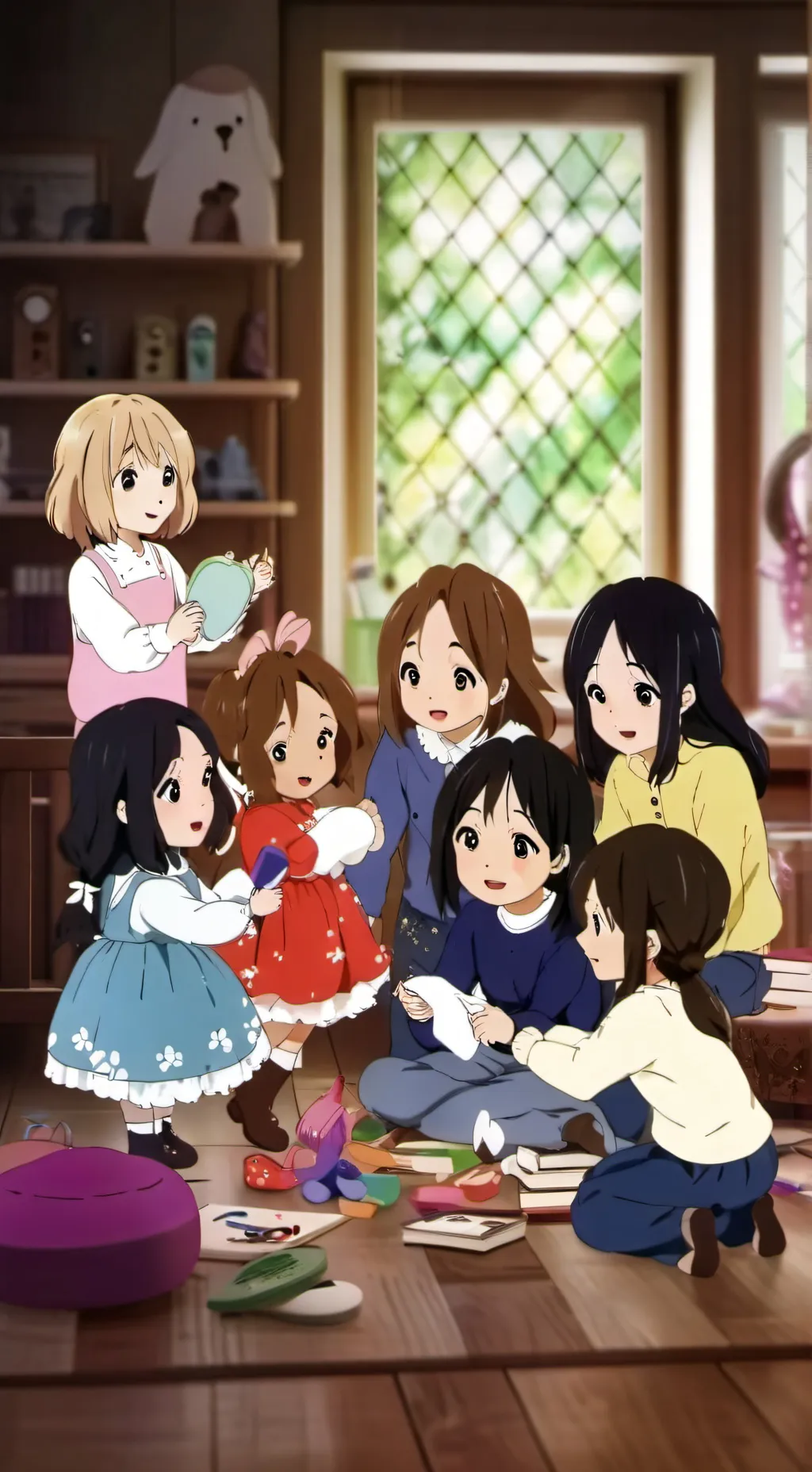 ai character: Skz with kids! background