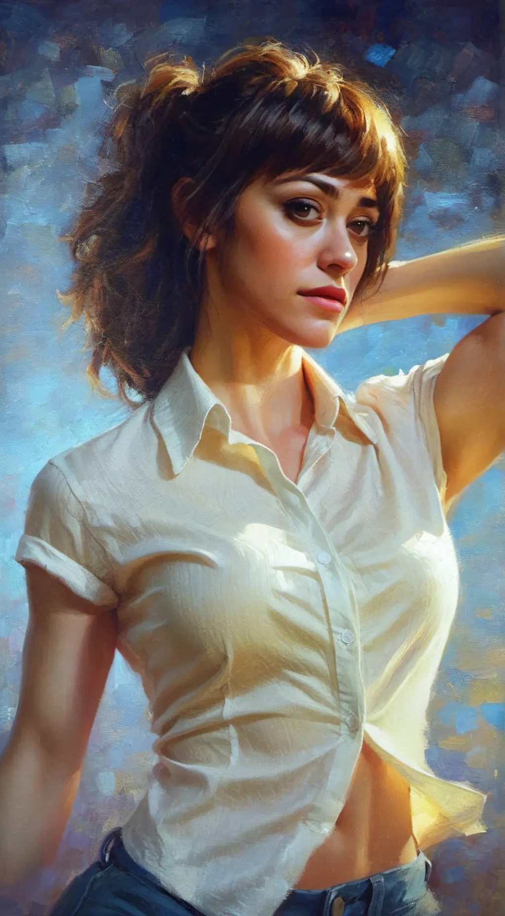 ai character: Lizzie Wilkes  background